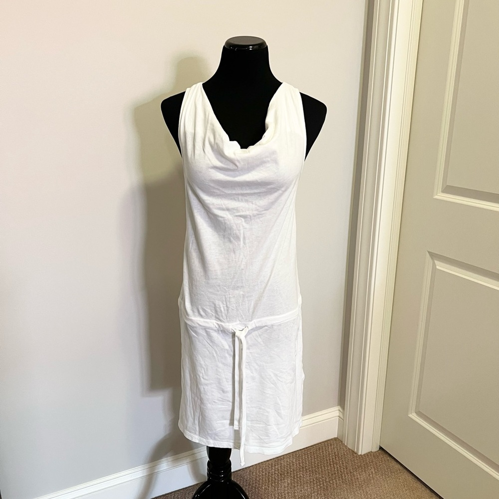 James Perse White Racerback Dress Sz 2 (M) NWOT
